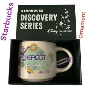 Starbucks Disney Epcot Discovery Series mini 4oz Mug Ornament NEW 2024 in box